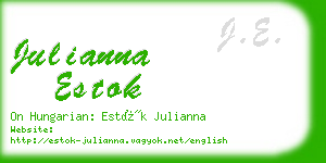 julianna estok business card